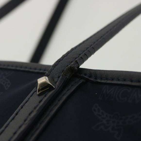 MCM Tote Bag Polyester Navy Auth 38695 - Picture 9 of 16
